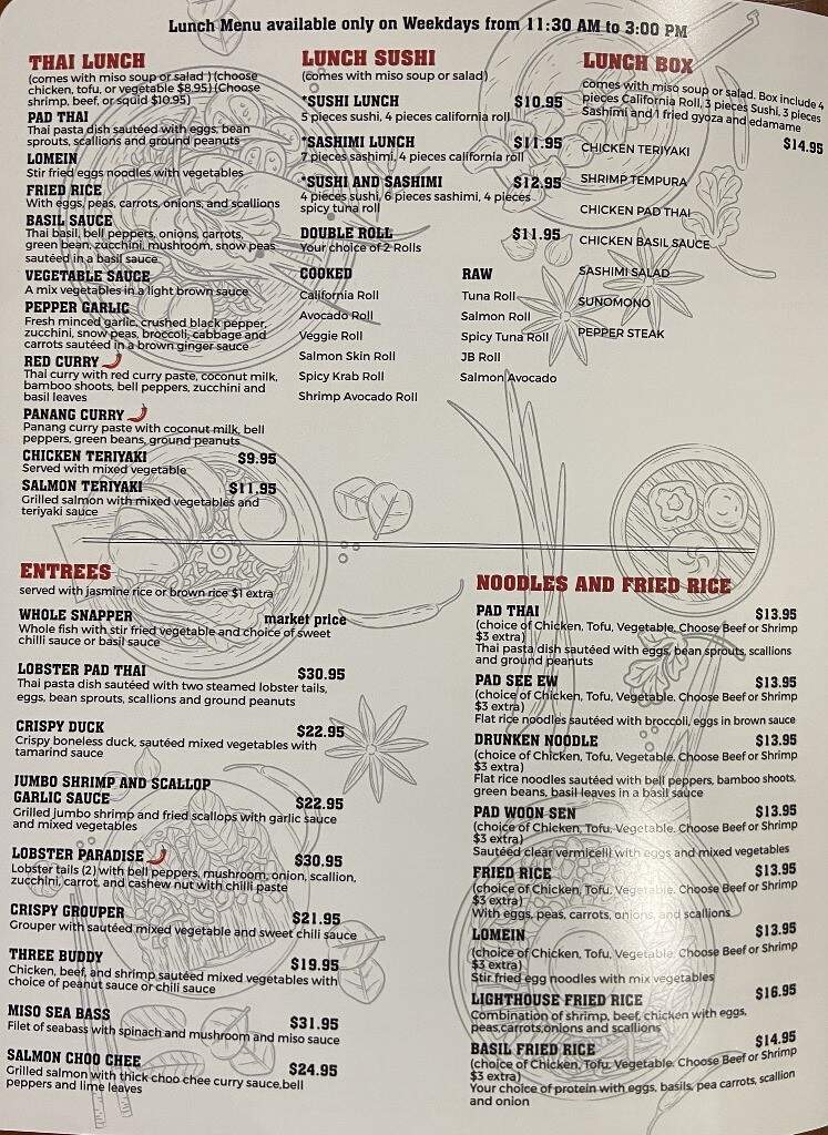 Lighthouse Thai Sushi - Lighthouse Point, FL menu_pic
