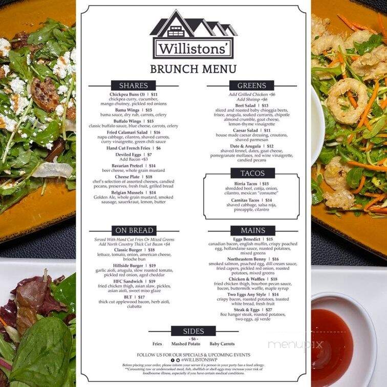 Willistons' - Williston Park, NY menu_pic