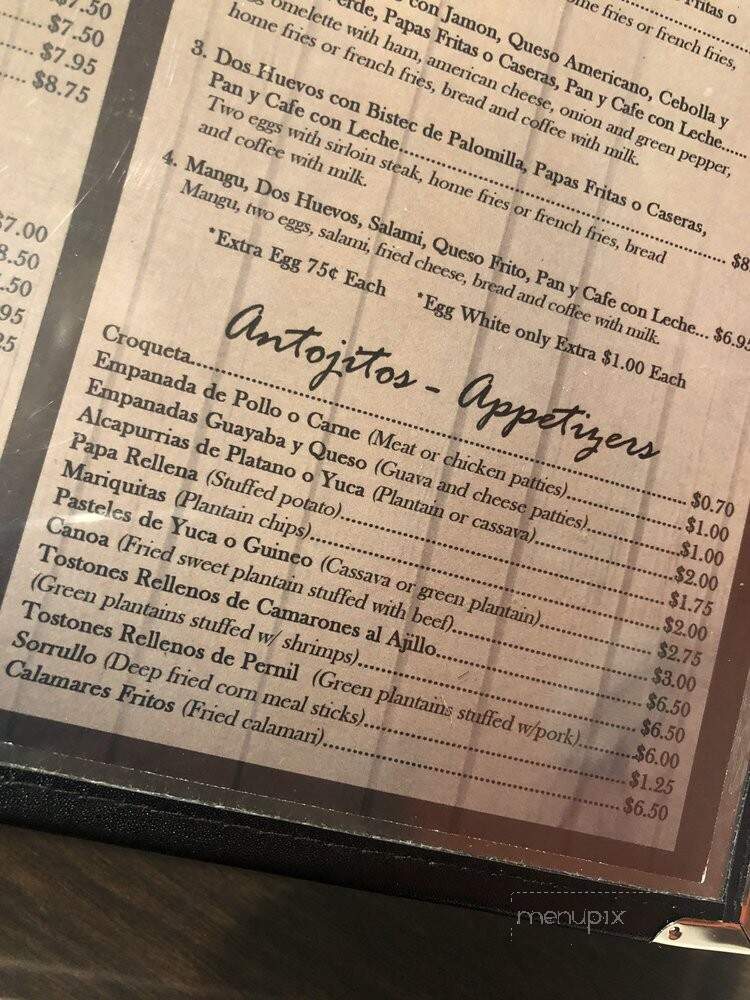Mi Islita - Union City, NJ menu_pic