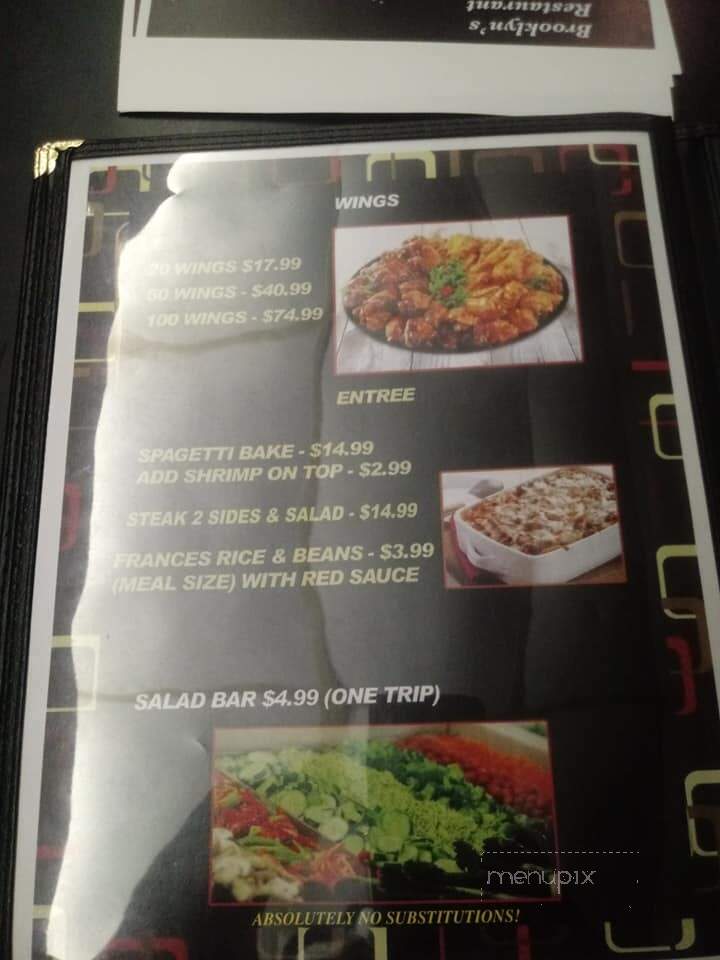 Brooklyn Restaurant and lounge - Orangeburg, SC menu_pic