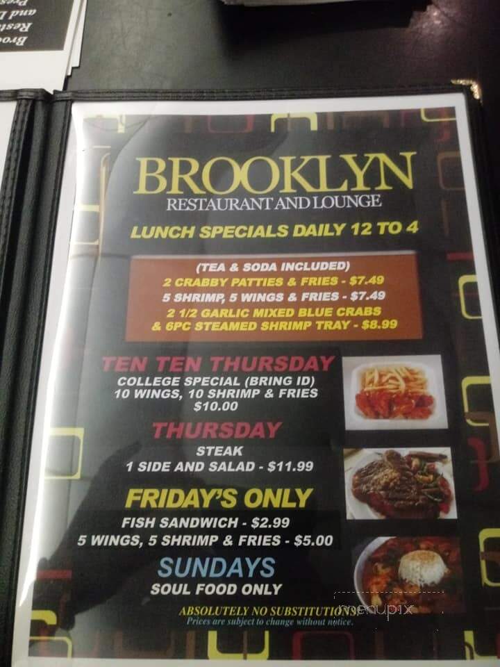 Brooklyn Restaurant and lounge - Orangeburg, SC menu_pic