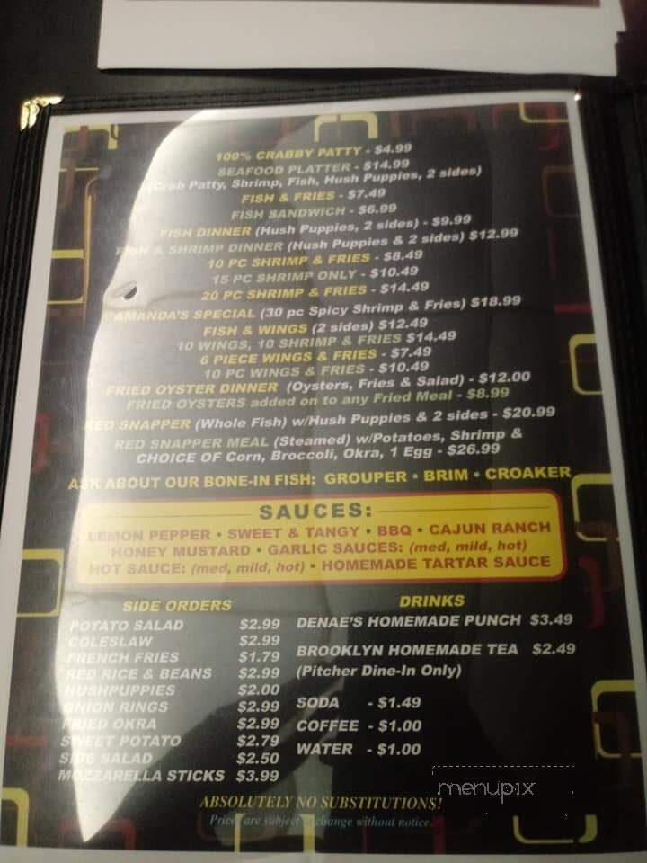 Brooklyn Restaurant and lounge - Orangeburg, SC menu_pic