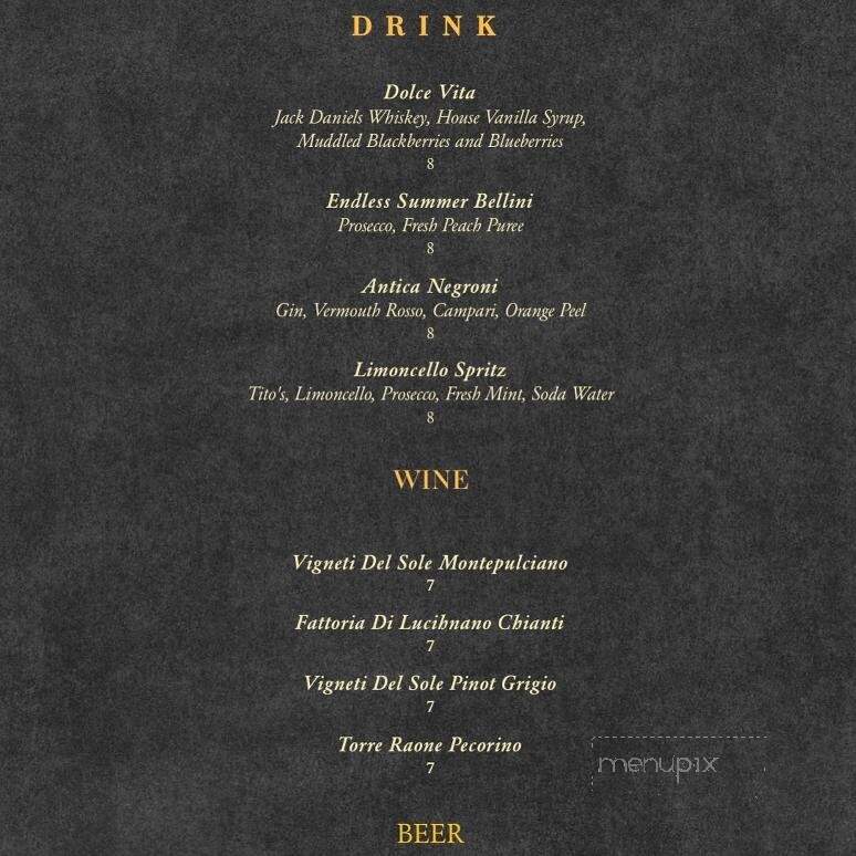Antica Italian - Avon, OH menu_pic