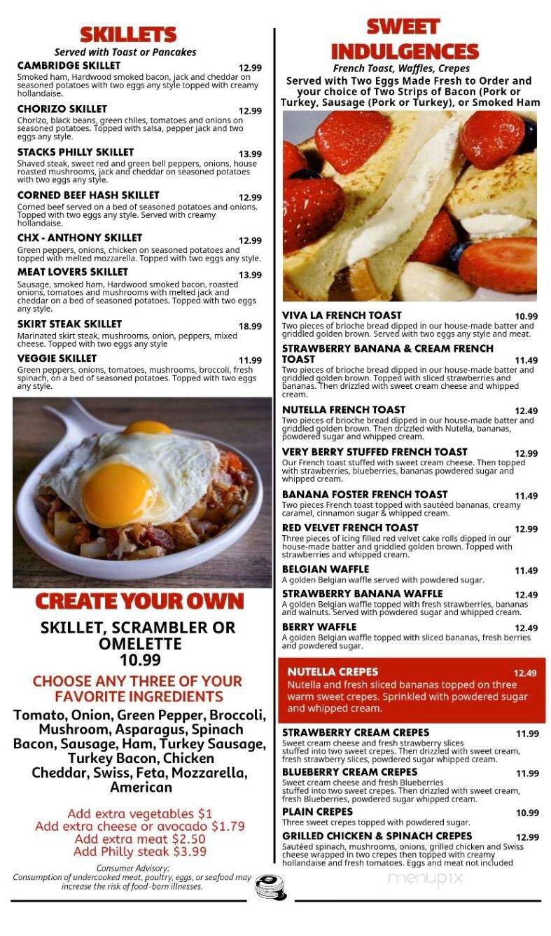Stacks - Melrose Park, IL menu_pic