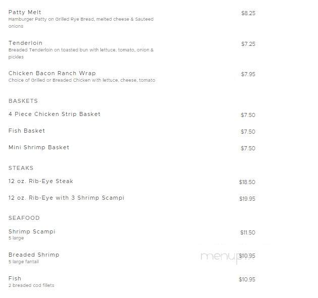 Wagon Wheel Cafe - West Bend, IA menu_pic