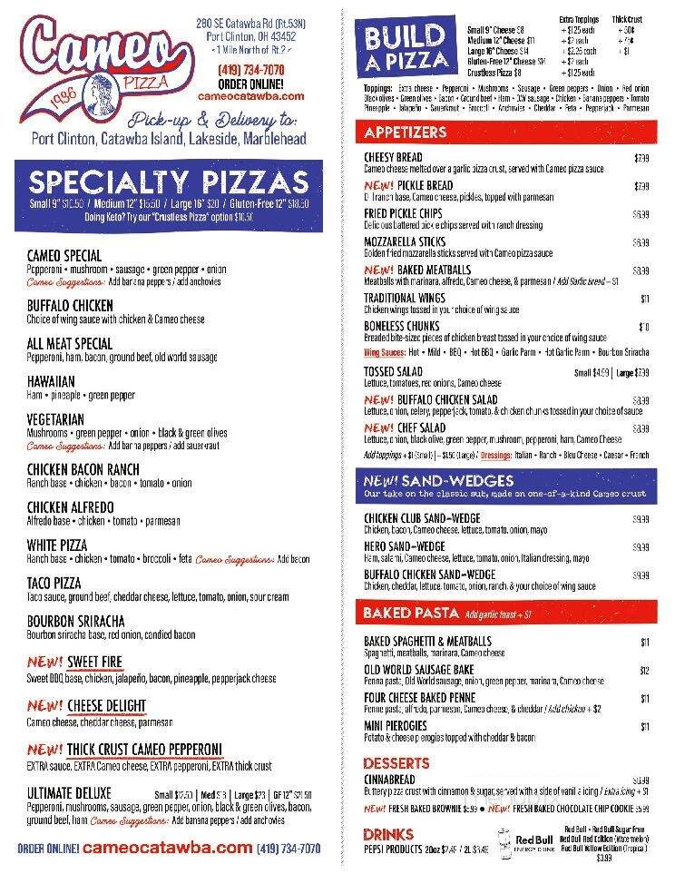 Cameo Pizza - Port Clinton, OH