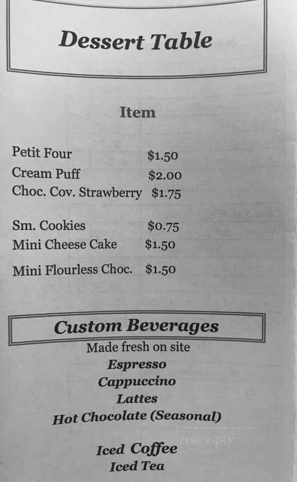 Sticky Fingers Bakery - Dover, VT menu_pic