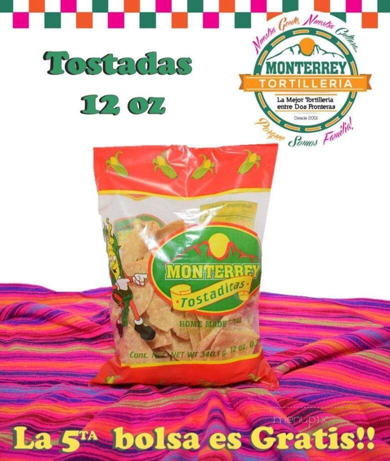 Tortilleria Monterrey - Brownsville, TX menu_pic