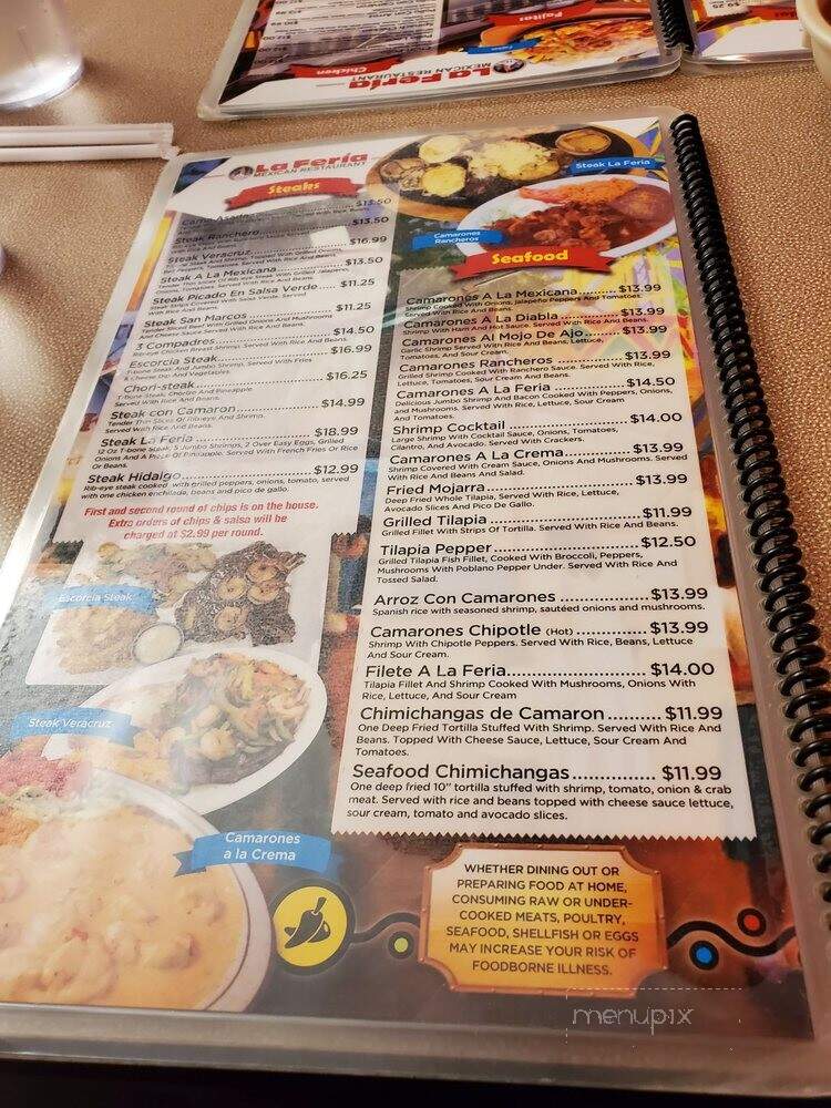 La Feria - Pleasant Hill, IA menu_pic