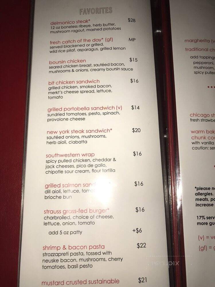 Red Bar - Rosemont, IL menu_pic