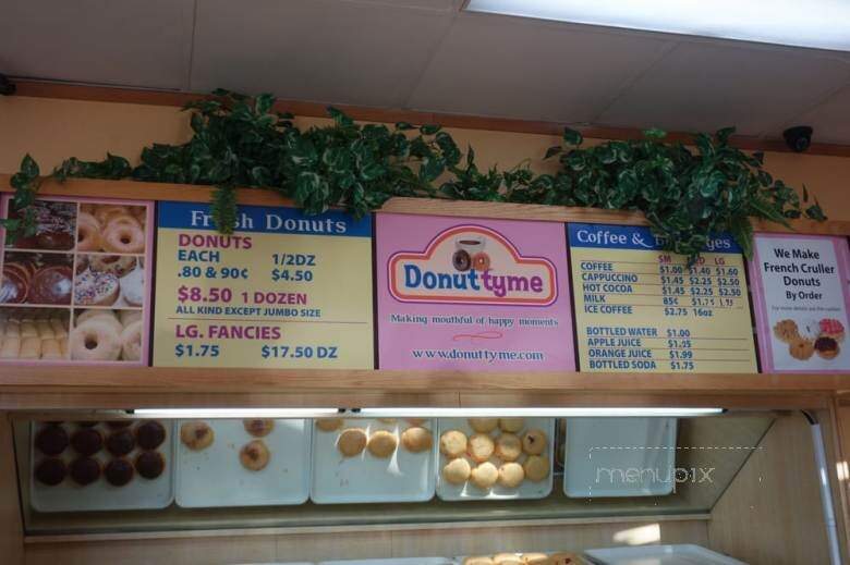 Donut Time - Las Vegas, NV menu_pic