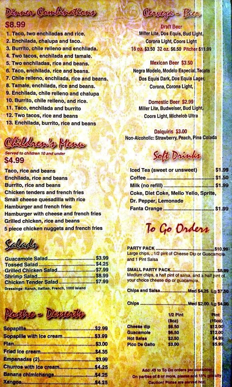 El Olmeca Mexican Restaurant - Ardmore, AL