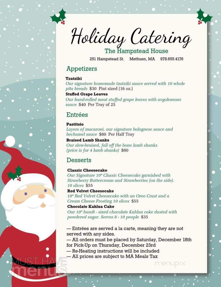 Hampstead Manor - Methuen, MA menu_pic
