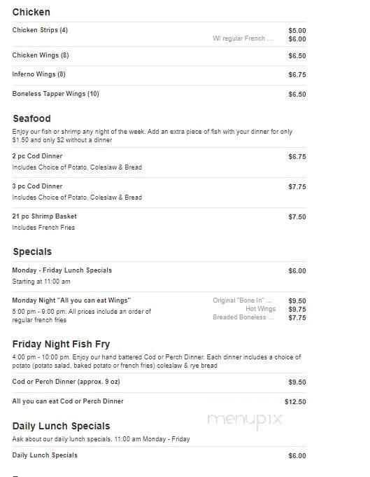 L R's Place - Rio, WI menu_pic