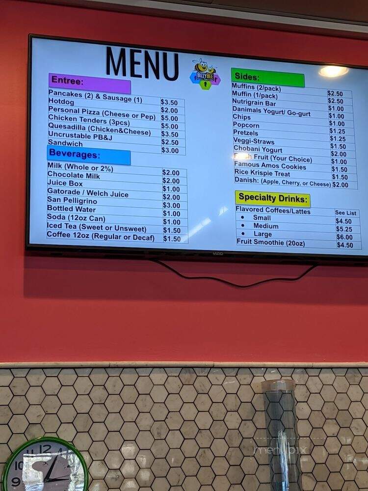 Bizzy Bee - North Charleston, SC menu_pic