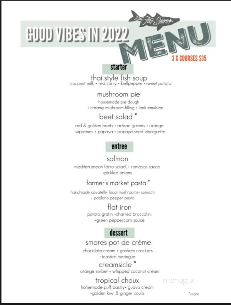 The Fat Snook - Cocoa Beach, FL menu_pic