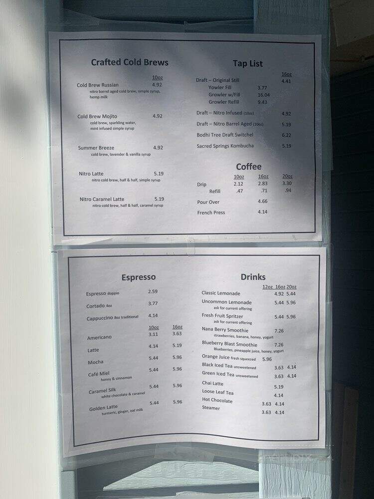 Uncommon Grounds - Saugatuck, MI menu_pic