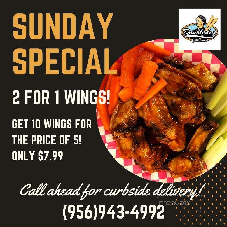 Doubleday Bar of Champions - Port Isabel, TX menu_pic