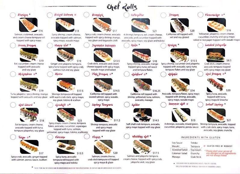 Dsasumo - Casper, WY menu_pic