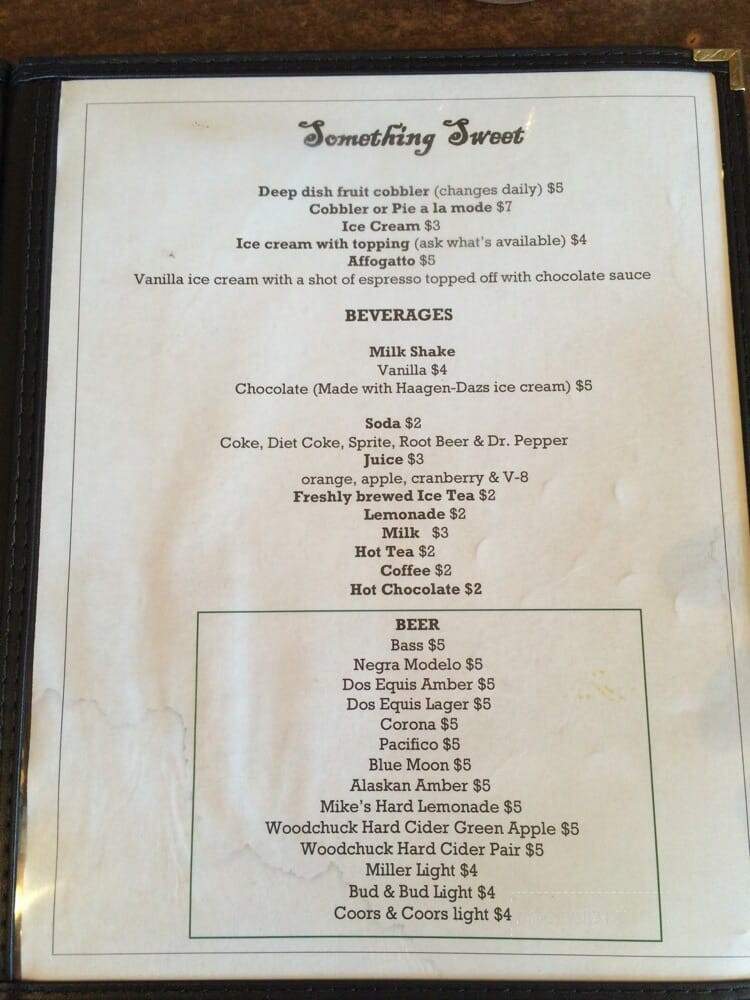 Portal Store & Cafe - Portal, AZ menu_pic