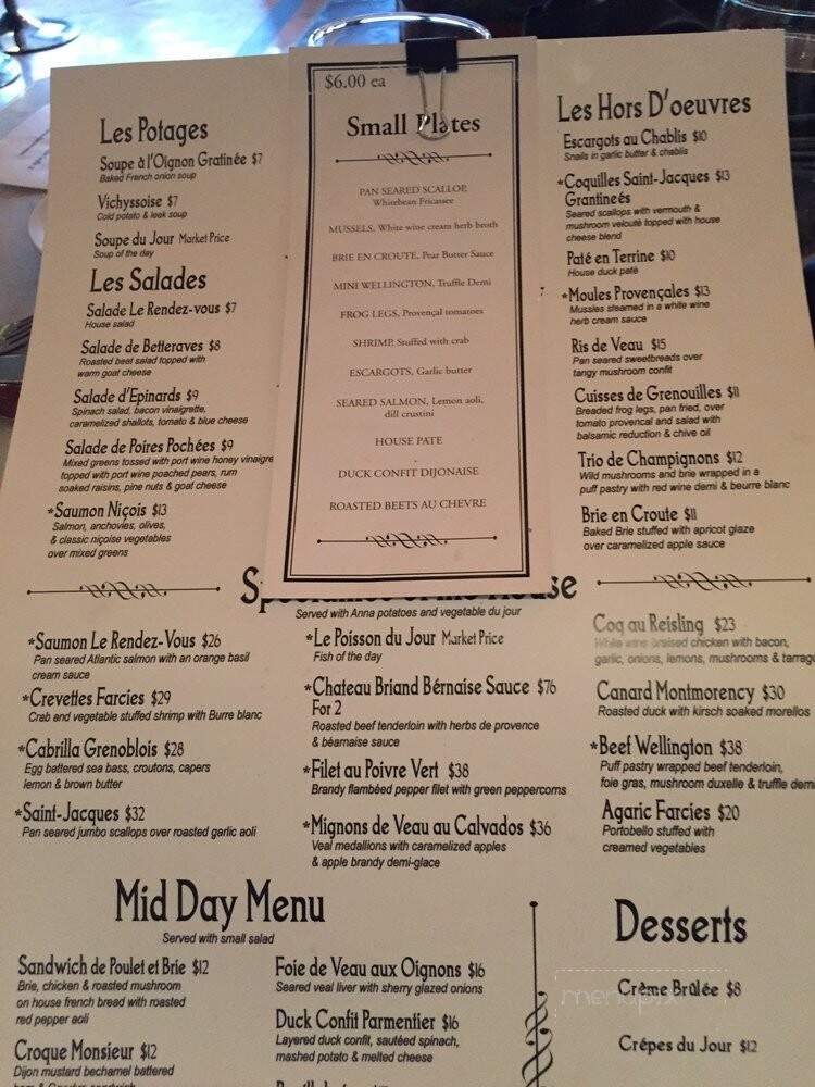Le Rendez-Vous Restaurant Francais - Tucson, AZ