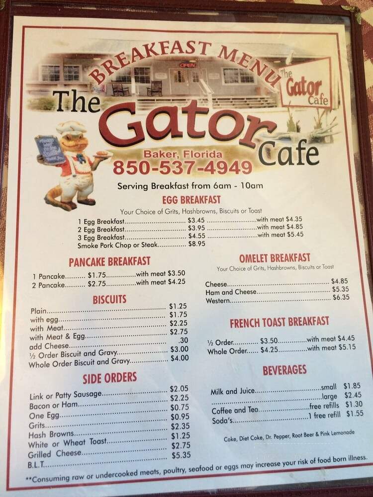 Gator Cafe - Baker, FL