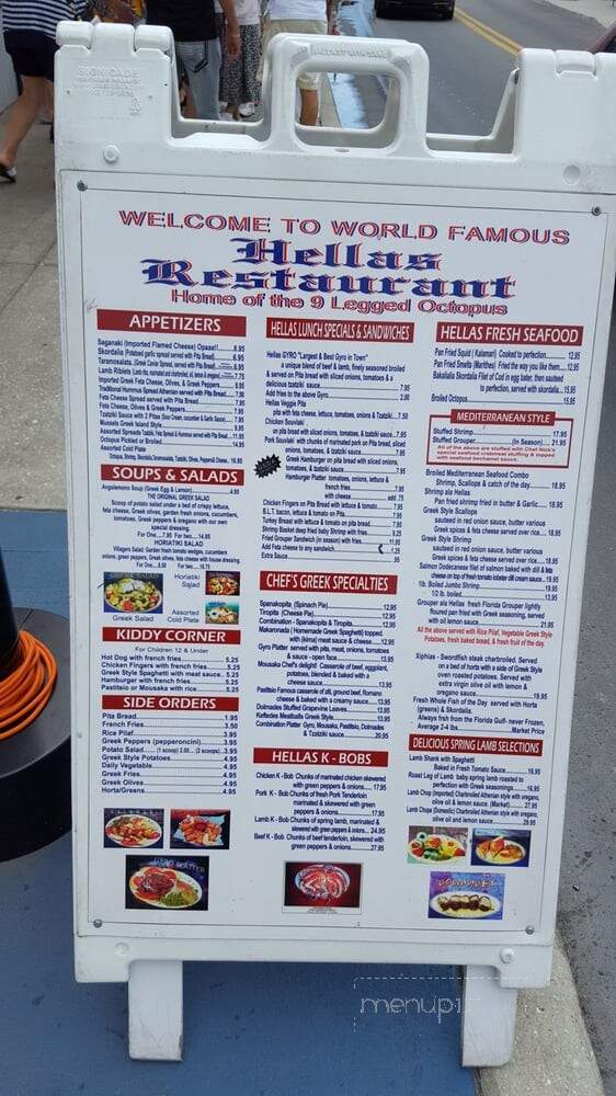 Hellas Restaurant - Tarpon Springs, FL menu_pic