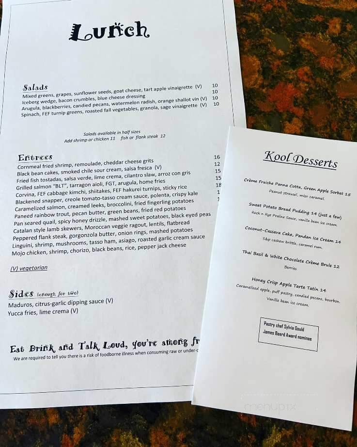 Kool Beanz Cafe - Tallahassee, FL menu_pic