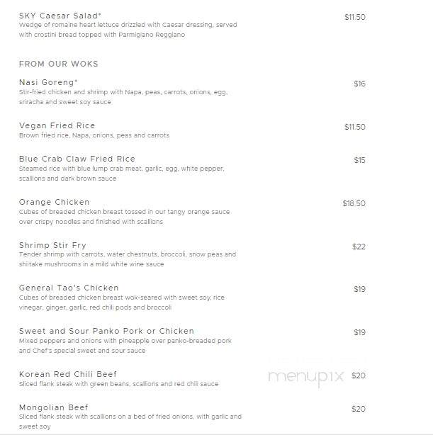 Sky Asian Fusion Cusine - Ocala, FL menu_pic