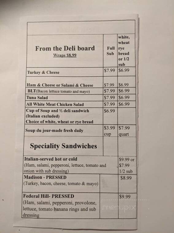 Wood Street Grill - Punta Gorda, FL menu_pic