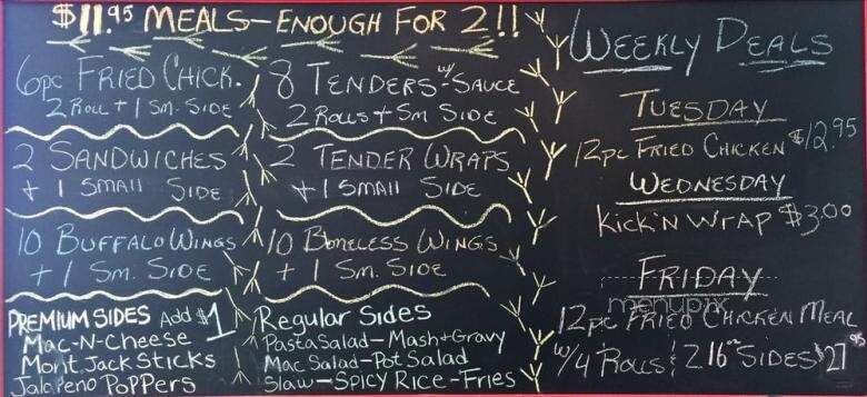 Kick'n Chicken - Lewes, DE menu_pic