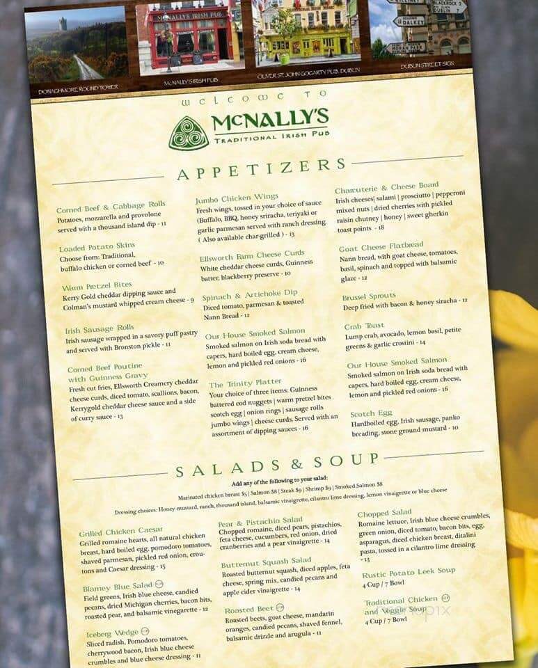 McNally's Irish Pub - Saint Charles, IL menu_pic