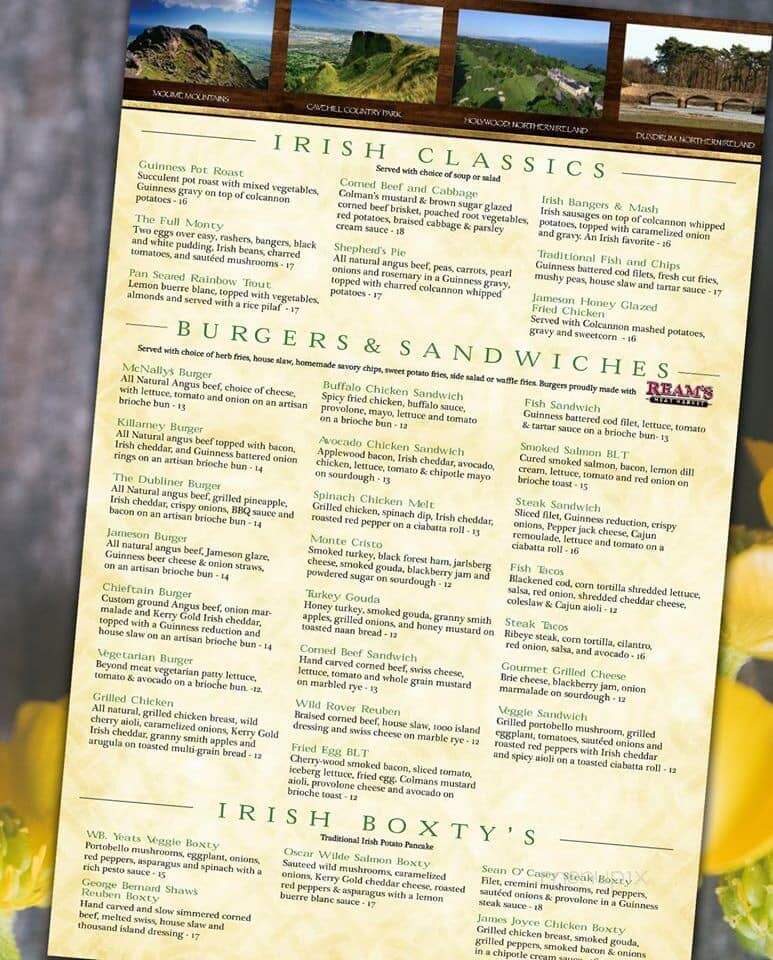 McNally's Irish Pub - Saint Charles, IL menu_pic