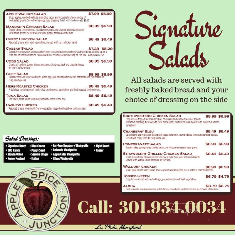 Apple Spice Junction - La Plata, MD menu_pic