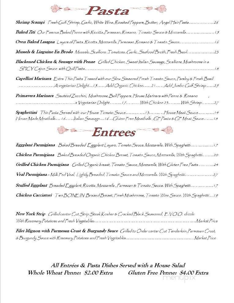 Giuseppe's Italian Restaurant - Frostburg, MD menu_pic