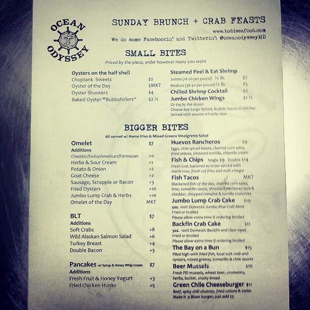 Ocean Odyssey Seafood Deli - Cambridge, MD menu_pic