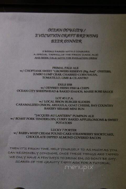 Ocean Odyssey Seafood Deli - Cambridge, MD menu_pic