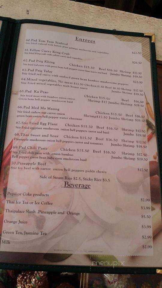 Thai Palace Restaurant - Kalispell, MT menu_pic
