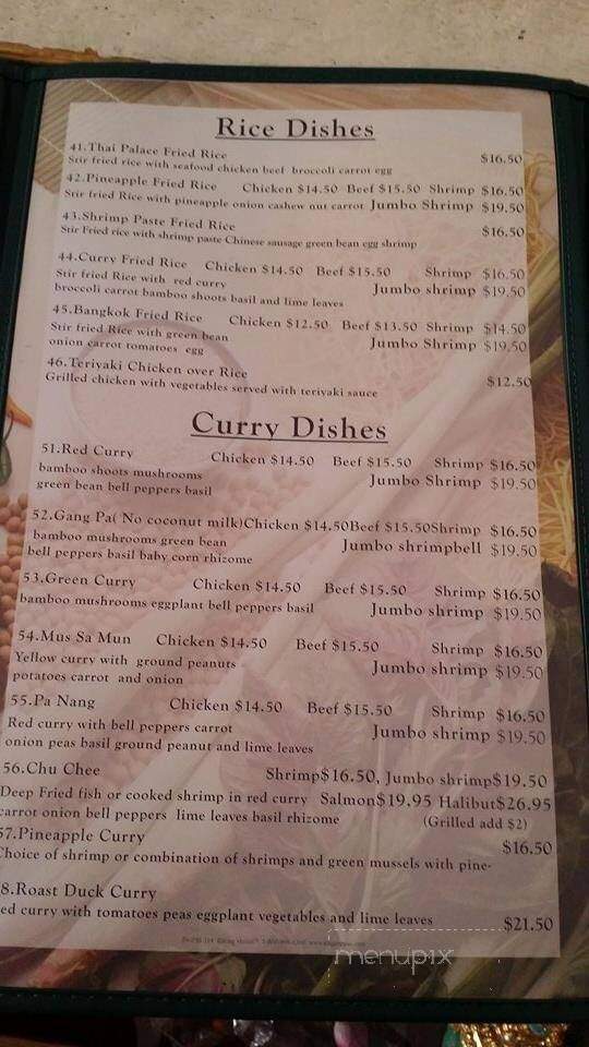 Thai Palace Restaurant - Kalispell, MT menu_pic