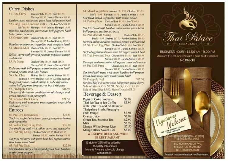 Thai Palace Restaurant - Kalispell, MT menu_pic