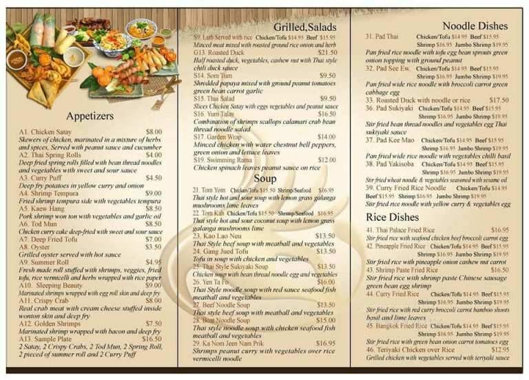 Thai Palace Restaurant - Kalispell, MT menu_pic