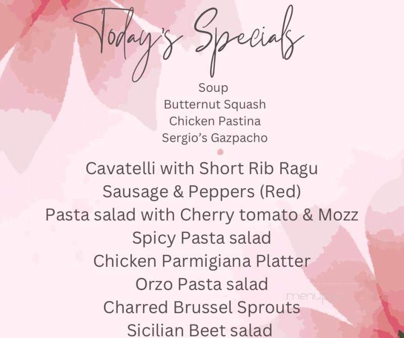 Sergio & Co Italian Spclts - Denville, NJ menu_pic