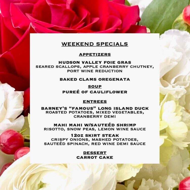Barney's Restaurant - Locust Valley, NY menu_pic