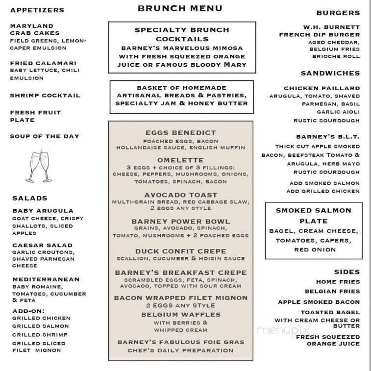 Barney's Restaurant - Locust Valley, NY menu_pic