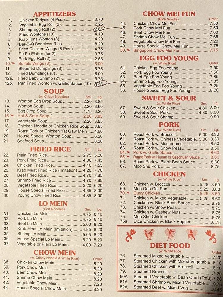 China House Restaurant - Banner Elk, NC menu_pic