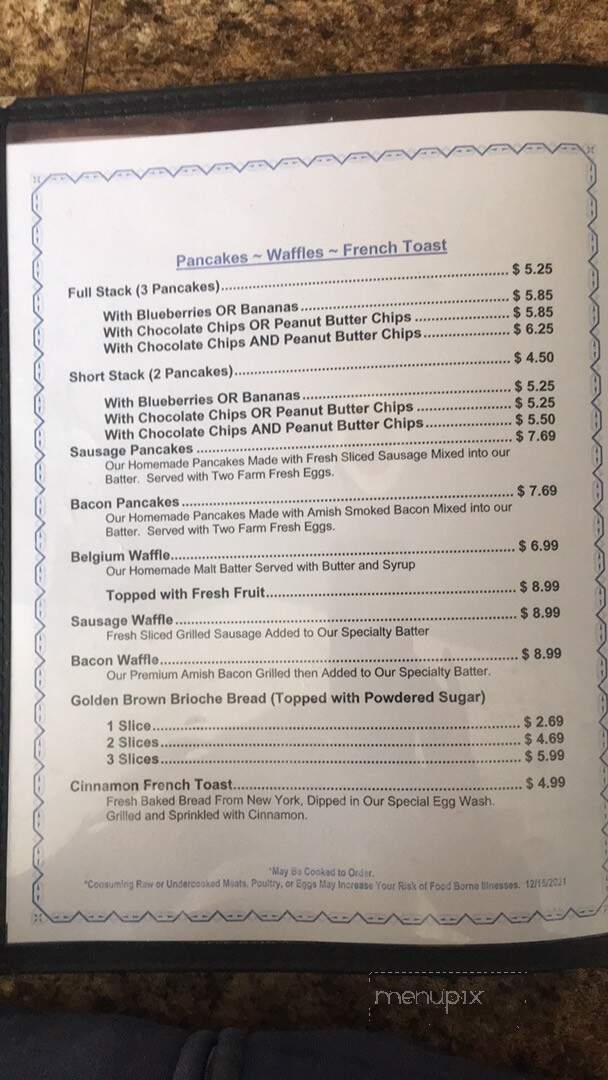 Country Cafe - Lake Ariel, PA menu_pic