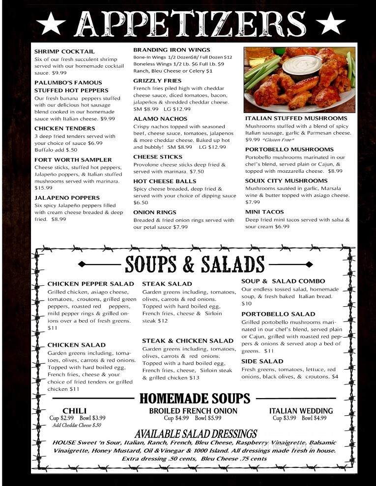 Fortworth Restaurant & Hotel - DuBois, PA menu_pic