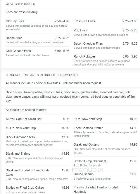 Kickin Kadilaks - York Haven, PA menu_pic