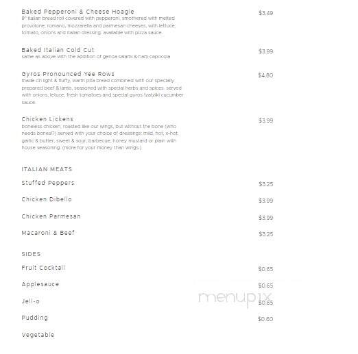 Luigi's Hoagies & Pizza-Snack - Emporium, PA menu_pic