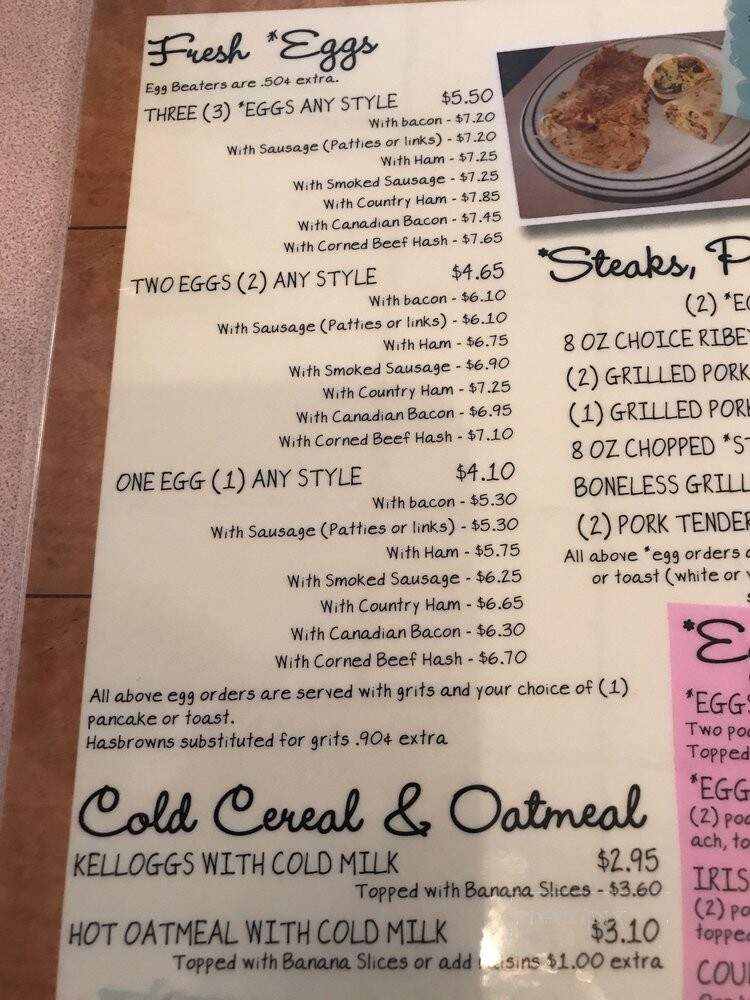 Harry's Breakfast Pancakes - Myrtle Beach, SC menu_pic
